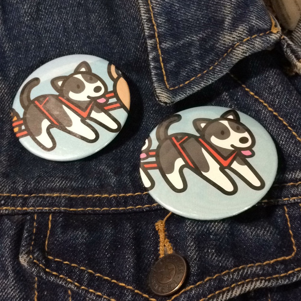 Sanrio Sled Dog Buttons